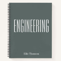 Personalised Engineering Graph Paper Simple Grey