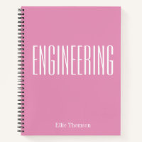 Personalised Engineering Graph Paper Simple Pink
