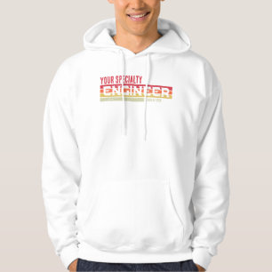 Personalised Engineering Speciality Graduation Yea Hoodie