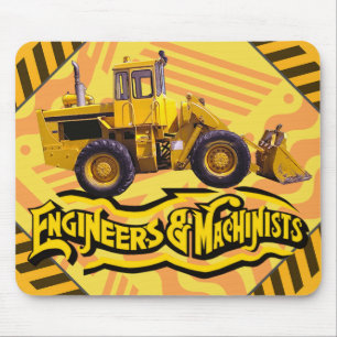 Personalised Engineers and Machinists Construction Mouse Mat