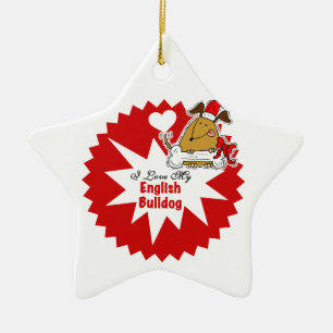 Personalised English Bulldog Keepsake Ornament