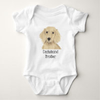 Personalised English Cream Dachshund Dog
