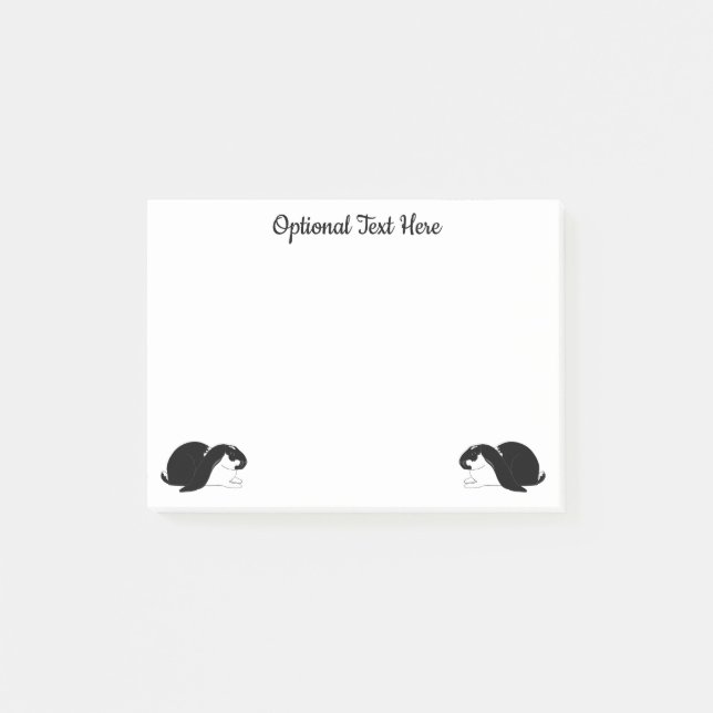 Personalised English Lop Pet Bunny Rabbit Post-it Notes (Front)