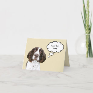 Personalised English Springer Spaniel Card