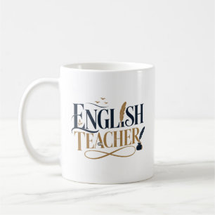 Personalised English Teacher Appreciation Gift Coffee Mug