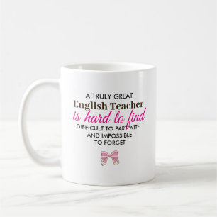 Personalised English Teacher Appreciation Gift Coffee Mug