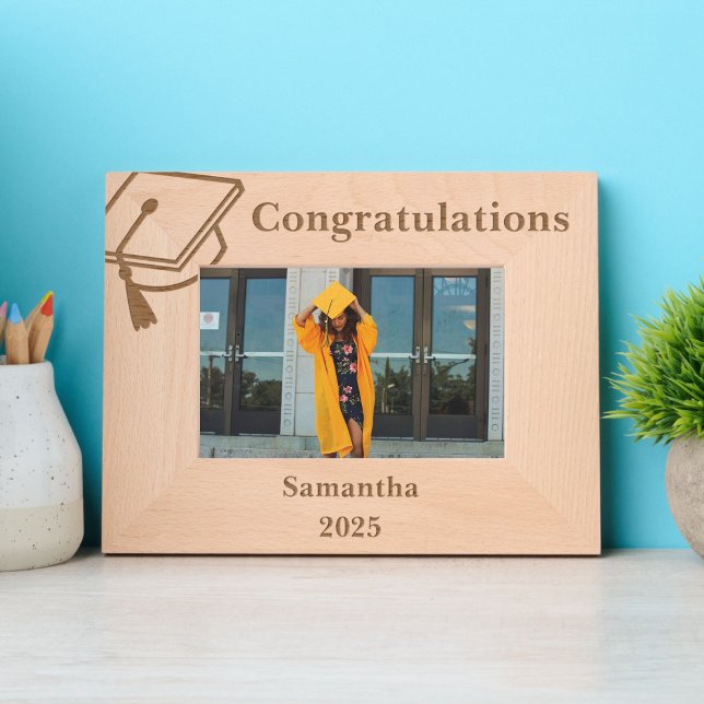 Personalised Engraved Graduation Photo Frame (Creator Uploaded)