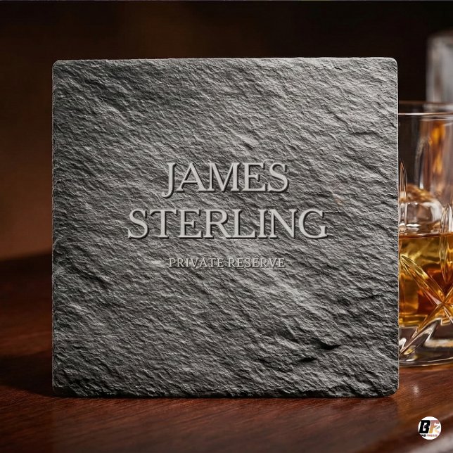 Personalised Engraved Slate Custom Name Private Re Stone Coaster (Creator Uploaded)