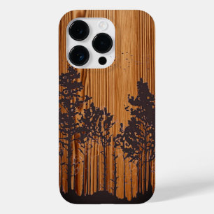 Personalised engraved wood - wooden  Case-Mate iPhone 14 pro case