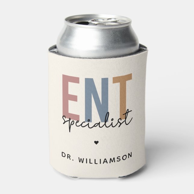 Personalised ENT Doctor ENT Specialist Can Cooler (Can Front)