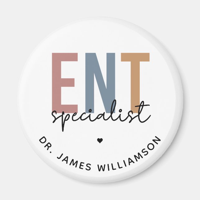 Personalised ENT Doctor ENT Specialist Magnet (Front)