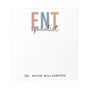 Personalised ENT Doctor ENT Specialist Notepad