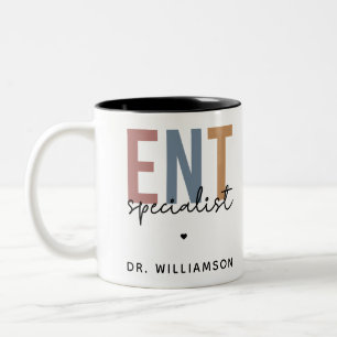 Personalised ENT Doctor ENT Specialist Two-Tone Coffee Mug