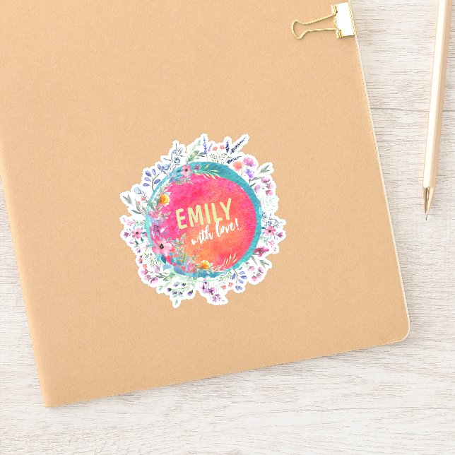 Personalised Envelop Seal Sticker (Notebook)