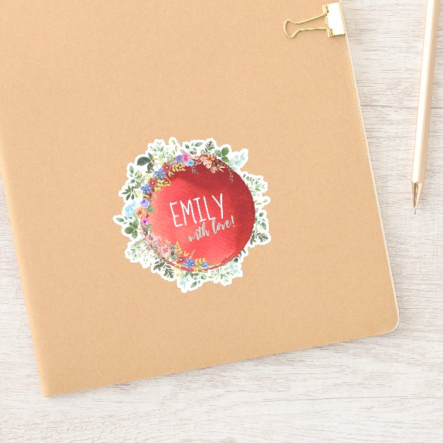 Personalised Envelop Seal Sticker (Notebook)