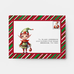 Personalised envelope from Elf Christmas 