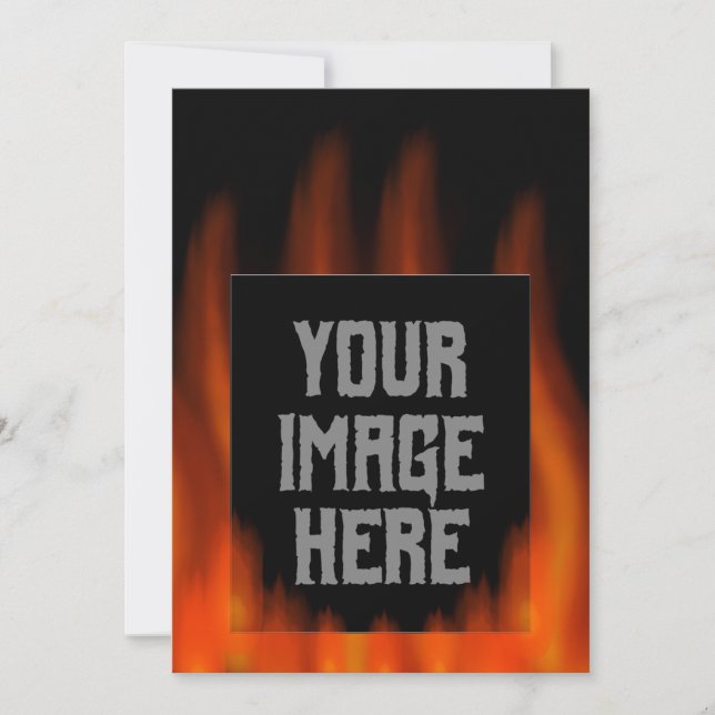 Personalised Epic Fire Photo (Front)