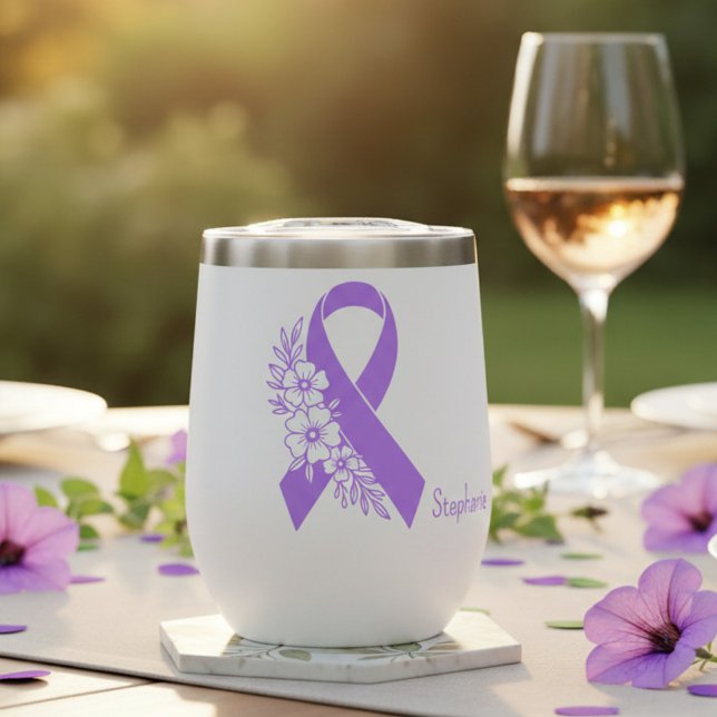 Personalised Epilepsy Awareness Purple Ribbon (Creator Uploaded)