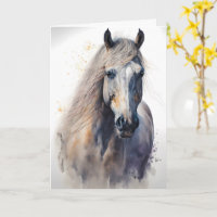 Personalised Equine Greeting Card