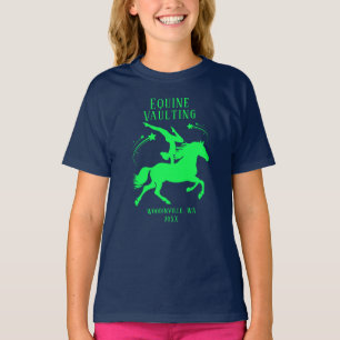 Personalised Equine Vaulting Location Date Name T-Shirt
