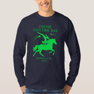 Personalised Equine Vaulting Location Date Name T-Shirt