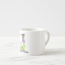 Personalised espresso mug with "J" Monster