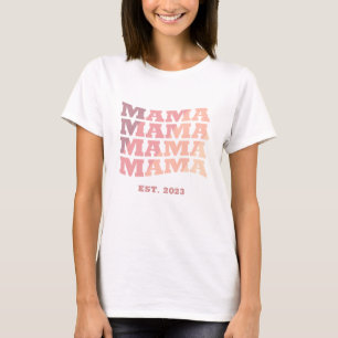 Personalised established Mama T-Shirt