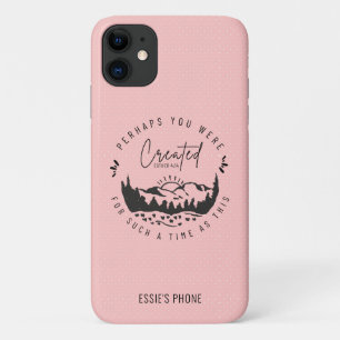 Personalised Esther Bible Verse Blush Christian iPhone 11 Case