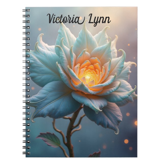 Personalised Ethereal Flower Note Book (Front)
