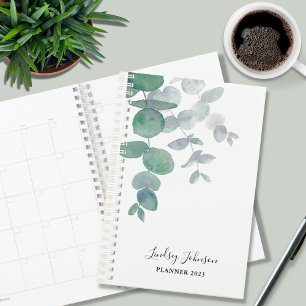 Personalised Eucalyptus Greenery 2022 2023 Planner