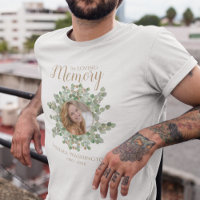 Personalised Eucalyptus Photo Memorial T-Shirt