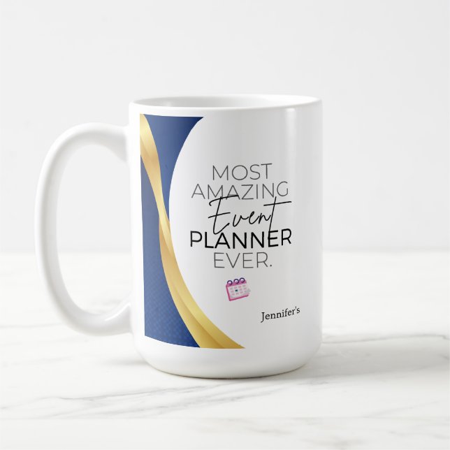 Personalised Event Planner Appreciation Coffee Mug (Left)