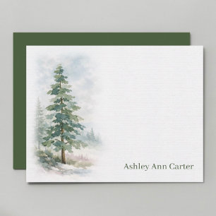 Personalised Evergreen Pine Tree Card