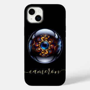 Personalised Evil Eye Dark Blue Case-Mate iPhone 14 Plus Case