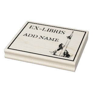 Personalised Ex-Libris Maple Wood Stamp