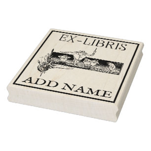 Personalised Ex-Libris Maple Wood Stamp