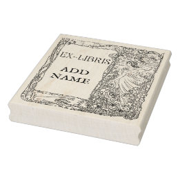 Personalised Ex-Libris Maple Wood Stamp