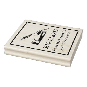 Personalised Ex-Libris Wooden Stamp