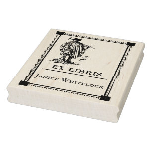 Personalised Ex Libris Wooden Stamp
