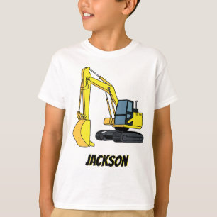 Personalised Excavator Construction Vehicle T-Shirt