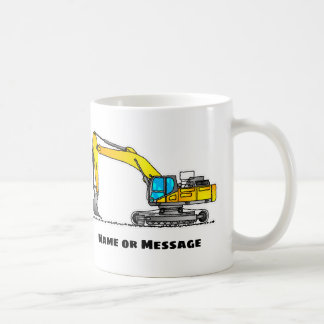 Personalised Excavator Mug, Excavator Operator Gif Coffee Mug