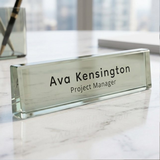 Personalised Executive Desk Modern  Nameplate (Creator Uploaded)