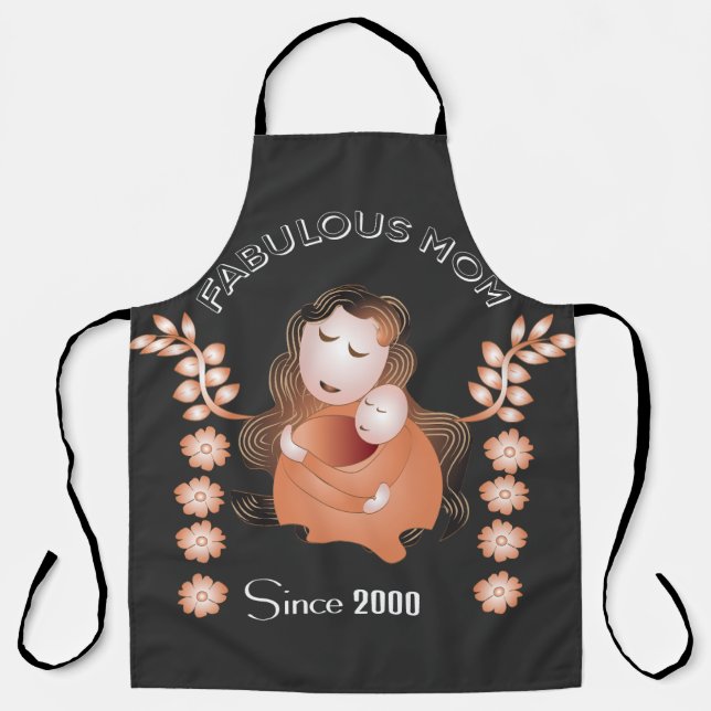 Personalised Fabulous Mum Apron (Front)