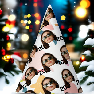 Personalised Face 20th 30th 40th 50th Birthday Party Hat