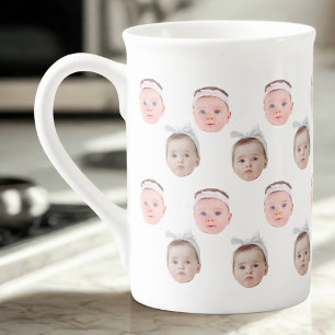 Personalised Face 2 Photo, Custom Mug Face Dad Mum