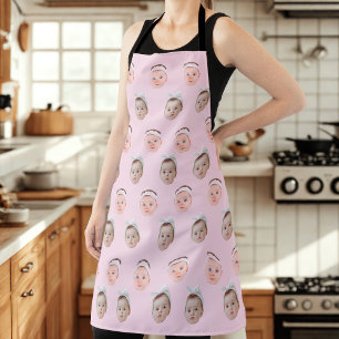Personalised Face 2 Photos, Custom Face, Dad Mum  Apron