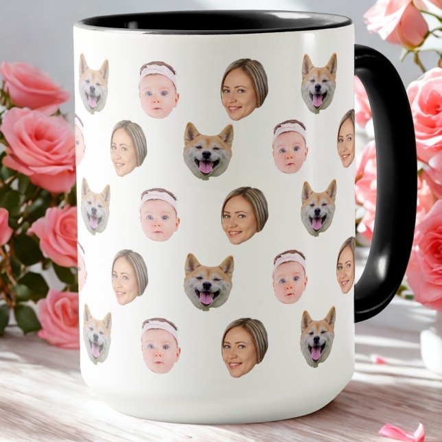 Personalised Face 3 Photo Gift For Family Mug (Creator Uploaded)