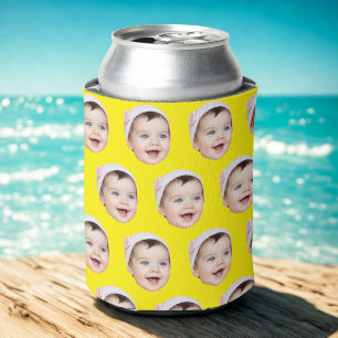 Personalised Face Birthday Favours Bachelor Party Can Cooler