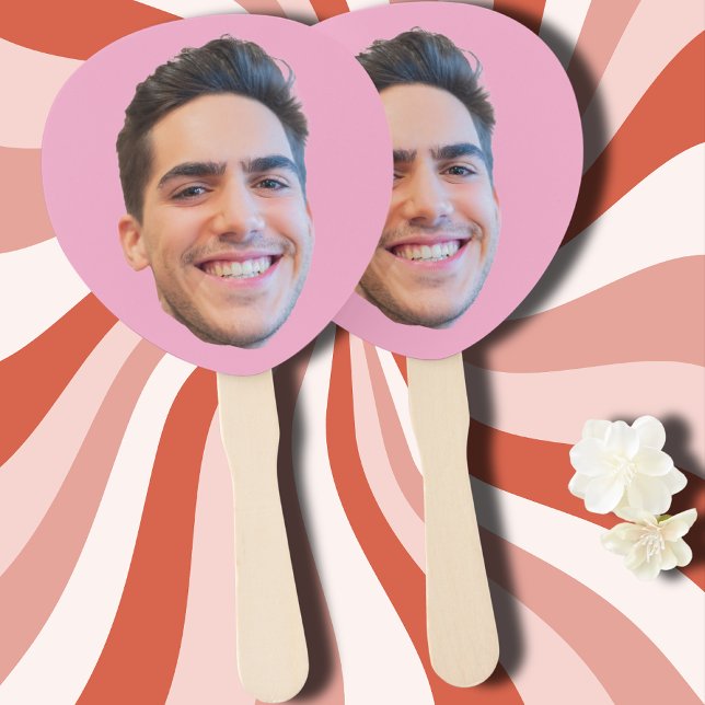 Personalised Face Birthday Favours Bachelor Party Hand Fan (Creator Uploaded)