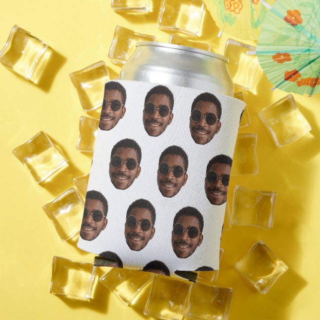 Personalised Face Can Cooler, Wedding Photo Cooler (In Situ Summer)